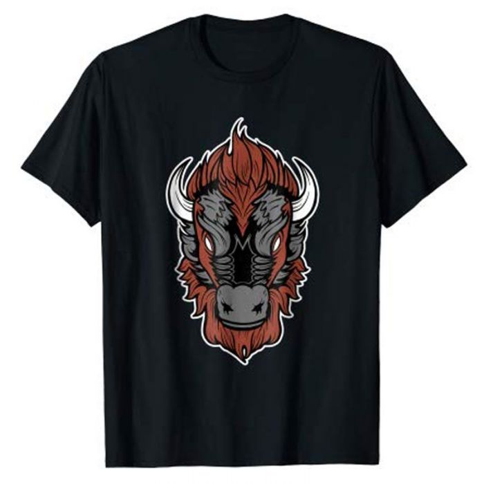 American Bison Head T-Shirt (Color Print)